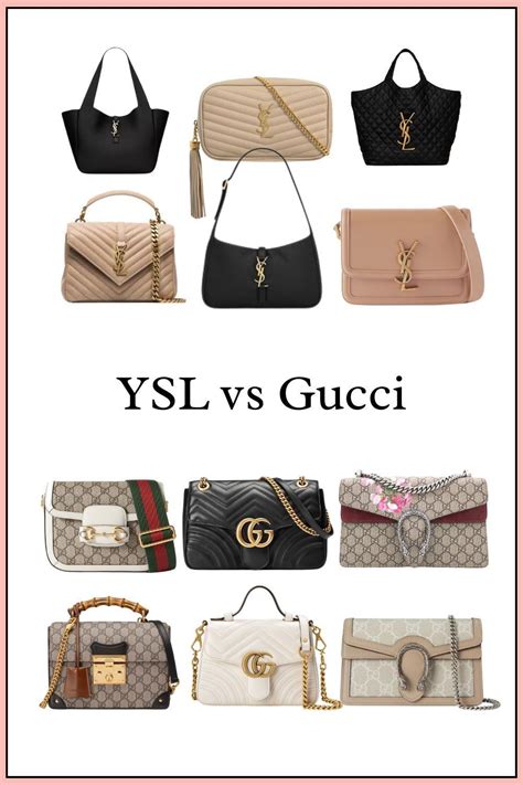 YSL vs Gucci bags